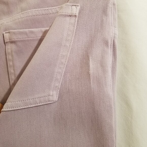 Spanx Women’s Light Pink Jean Leggings Size Large – Soft Stretch Denim Pre-Owned - Picture 10 of 16